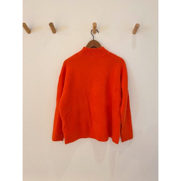 Orange Uniqlo Knit Sweater - Picture 2 of 4